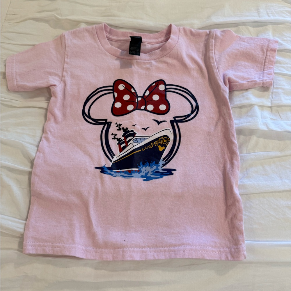 Pink Kids Disney Cruise T Shirt